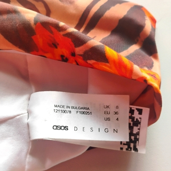 ASOS DESIGN mix and match one shoulder bikini top in zebra tropical print. - Picture 9 of 12